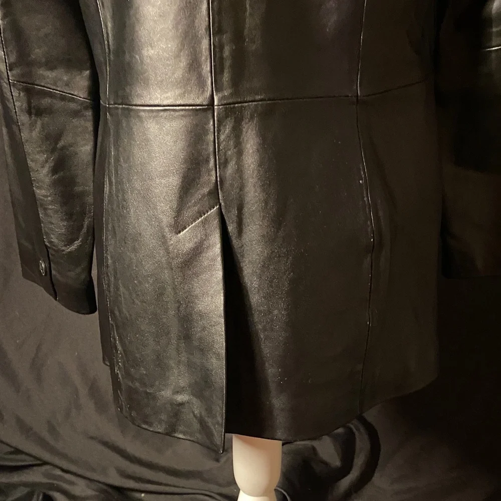 Denim and Co Black Leather Jacket